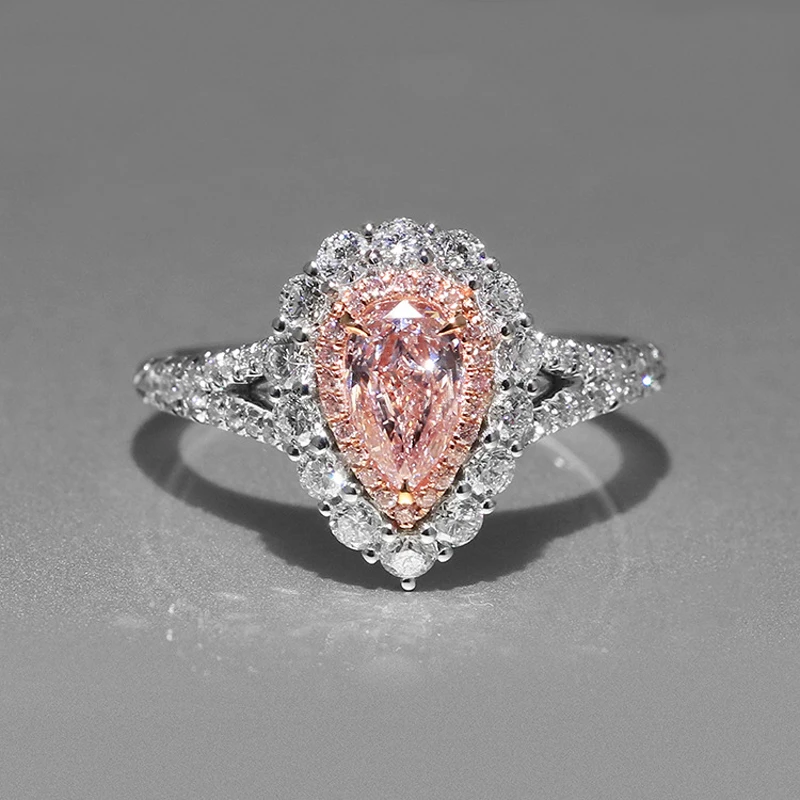 High Quality Pink Teardrop Shape Zircon Wedding Rings Cute Inlaid Shiny Cubic Zirconia Engagement Rings for Women Party Jewelry
High Quality Pink Teardrop Shape Zircon Wedding Rings Cute Inlaid Shiny Cubic Zirconia Engagement Rings for Women Party Jewelry
