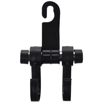 Black Multipurpose Double Car Van Seat Back Hanger Organizer Hook Headrest Holder