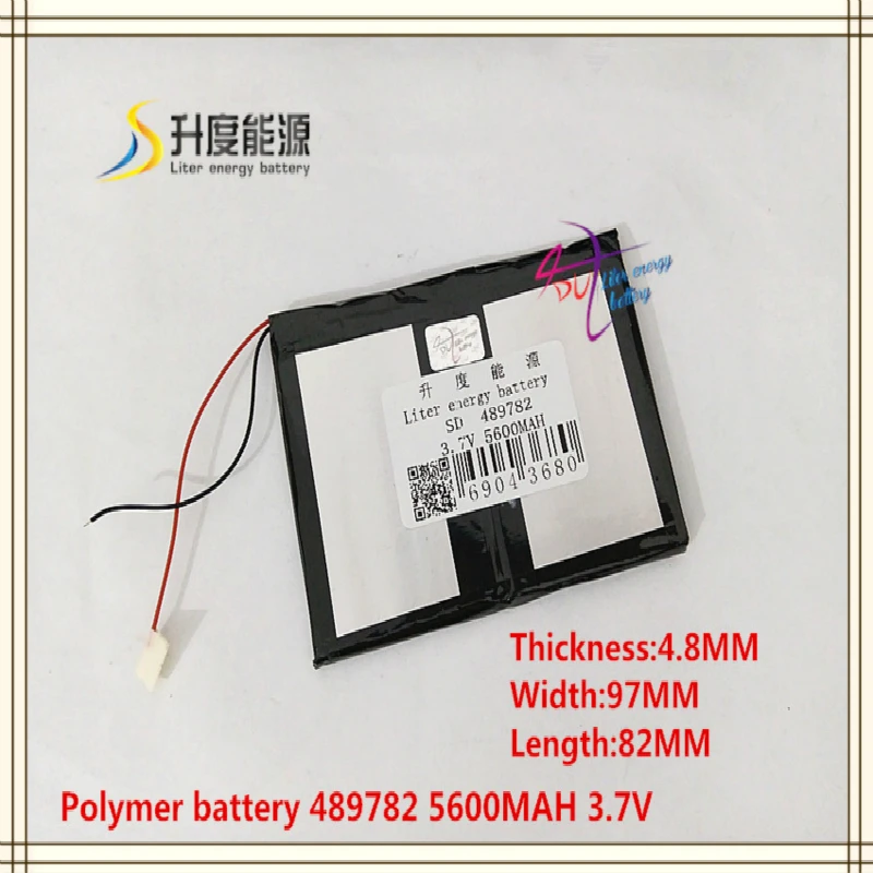 489782 3.7V 5600mAh 5080100 Polymer lithium ion / Li-ion battery for tablet pc POWER BANK cell phone GPS | Компьютеры и офис