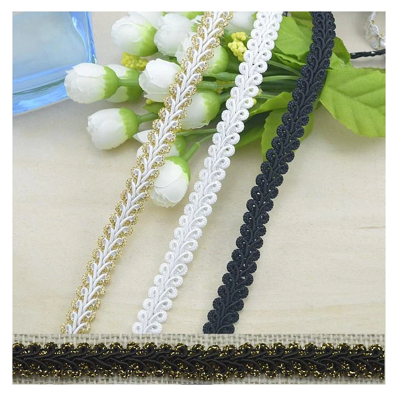 Free Shipping Factory Wholesale Clothing Braided Lace Trim 1.2cm Wide Centipede Ribbon Lace 50 Meters/Lot
Free Shipping Factory Wholesale Clothing Braided Lace Trim 1.2cm Wide Centipede Ribbon Lace 50 Meters/Lot