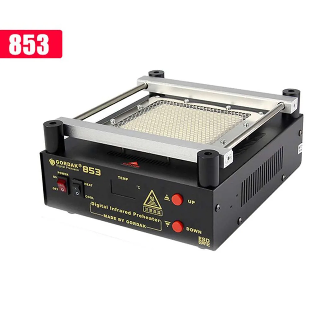 GORDAK 853 High Power Preheating PCB and Desoldering BGA IR Prep Station ESD Rework Station
GORDAK 853 High Power Preheating PCB and Desoldering BGA IR Prep Station ESD Rework Station