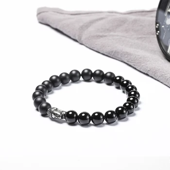Wholesales 8mm stone beaded bracelets black onyx Buddha head stainless steel bracelet 50pcs/lot+free shipping
Wholesales 8mm stone beaded bracelets black onyx Buddha head stainless steel bracelet 50pcs/lot+free shipping