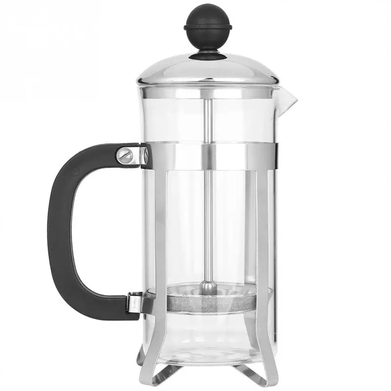 350ml Manual Stainless Steel Glass Cafetiere French Filter Pot Presses Coffee Tea Pot with Filter Double Wall Kitchen Tool
350ml Manual Stainless Steel Glass Cafetiere French Filter Pot Presses Coffee Tea Pot with Filter Double Wall Kitchen Tool