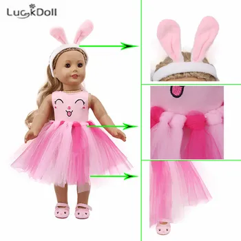 LUCKDOLL New Rabbit Hairpin Clothes Three-Piece Fit 18Inch American 43cmBaby Doll Clothes Accessories,Girls Toys,Generation Gift
LUCKDOLL New Rabbit Hairpin Clothes Three-Piece Fit 18Inch American 43cmBaby Doll Clothes Accessories,Girls Toys,Generation Gift