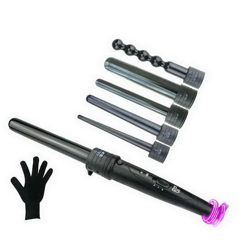Junejour Six-in-one Multi-function Hair Curler Replace Professional Ceramic Styling Tools Temperature Control Safe Curling Iron
Junejour Six-in-one Multi-function Hair Curler Replace Professional Ceramic Styling Tools Temperature Control Safe Curling Iron