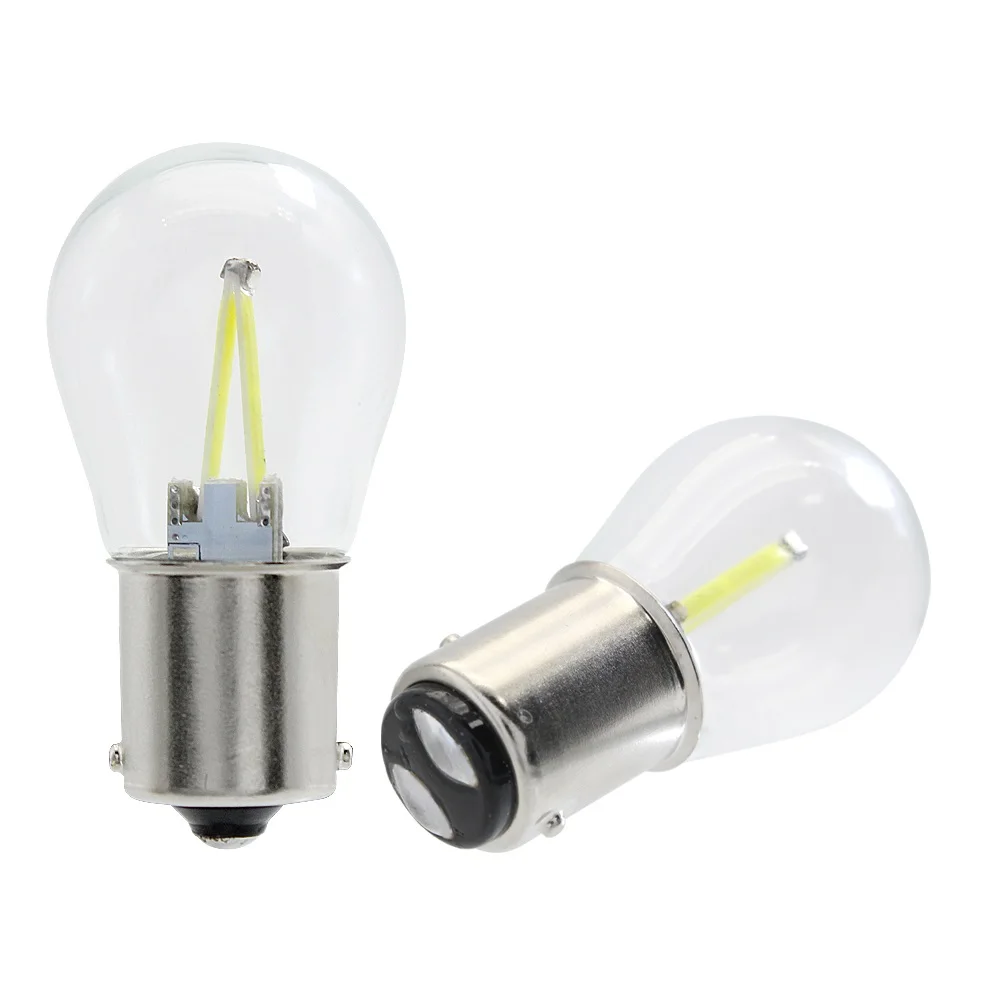 2pcs P21W BA15S 1156 1157 BAY15D COB LED Filament Bulb Auto Car Tail Reverse Lamp Brake Light Parking Lamp Signal Light 12V
2pcs P21W BA15S 1156 1157 BAY15D COB LED Filament Bulb Auto Car Tail Reverse Lamp Brake Light Parking Lamp Signal Light 12V