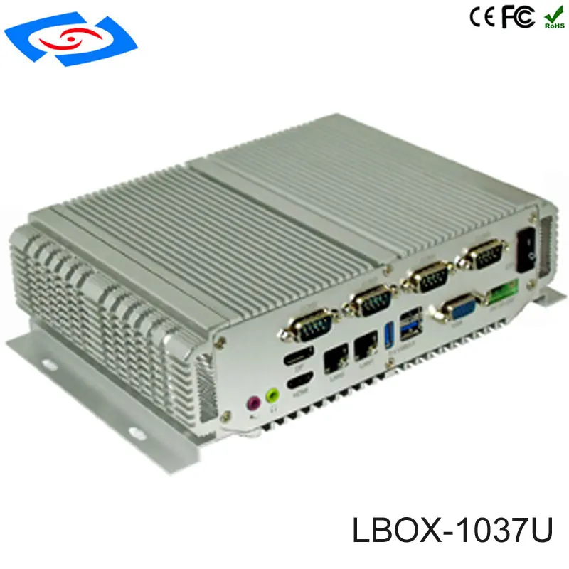 Мини-ПК Topton Windows 10 Intel Core I5-3337U без кулера с 2 Lan HDMI 4K HTPC TV Box нано промышленный мини-ПК