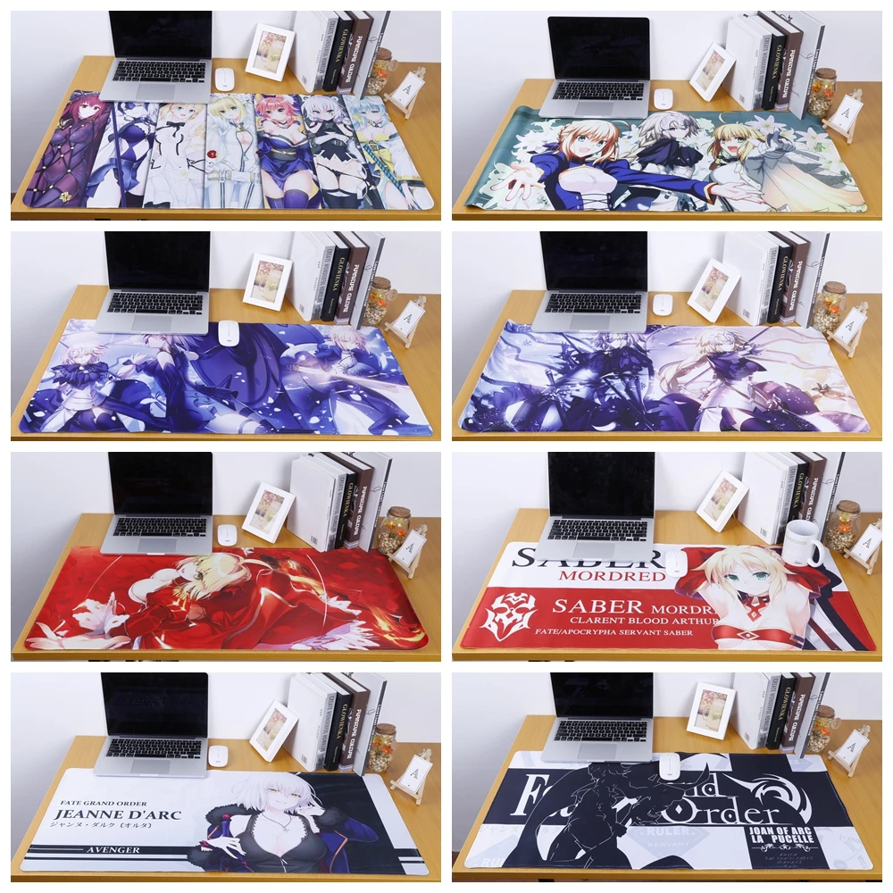 Anime Fate//Grand Order Mouse Pad Jeanne d/'arc /& Artoria Pendragon Keyboard Mat
