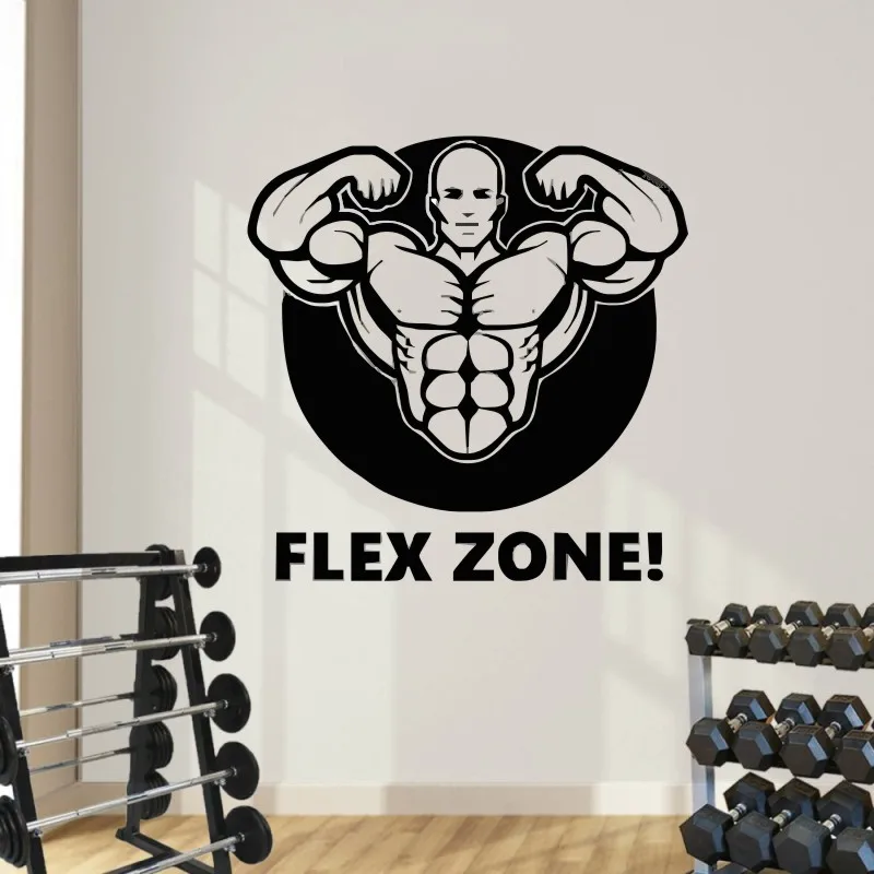 Felx Zone Quote Wall Stickers Muscle Man Vinyl Wall Mural Home Decor Gymnasium Art Wall Mural Y-563
Felx Zone Quote Wall Stickers Muscle Man Vinyl Wall Mural Home Decor Gymnasium Art Wall Mural Y-563