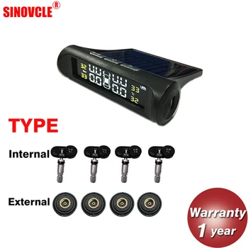 Hippcron Tire Pressure Alarm Sensor Monitor System Internal / External Tpms Car Display Temperature Warning Solar Power Charging
Hippcron Tire Pressure Alarm Sensor Monitor System Internal / External Tpms Car Display Temperature Warning Solar Power Charging