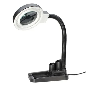 EU Plug 220V Crafts Glass Lens LED Desk Magnifier Lamp Light 5X 10X Magnifying Desktop Loupe Repairing Tools with 40 LEDs Stand
EU Plug 220V Crafts Glass Lens LED Desk Magnifier Lamp Light 5X 10X Magnifying Desktop Loupe Repairing Tools with 40 LEDs Stand