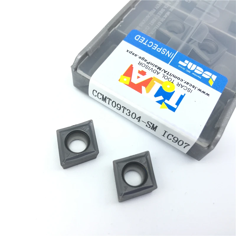 10pcs CCMT Insert CCMT09T304 SM IC907 Carbide Inserts Internal Turning Tool Knife Blades CNC Lathe Metal Cutter Tools
10pcs CCMT Insert CCMT09T304 SM IC907 Carbide Inserts Internal Turning Tool Knife Blades CNC Lathe Metal Cutter Tools