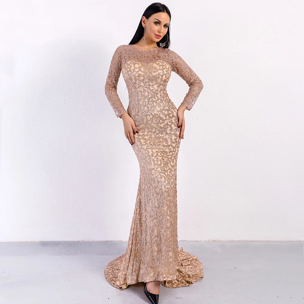 Autumn Elegant Long Dress Fashion Celebrity Evening Party Long Sleeve Sequined Bodycon Maxi Dresses
Autumn Elegant Long Dress Fashion Celebrity Evening Party Long Sleeve Sequined Bodycon Maxi Dresses