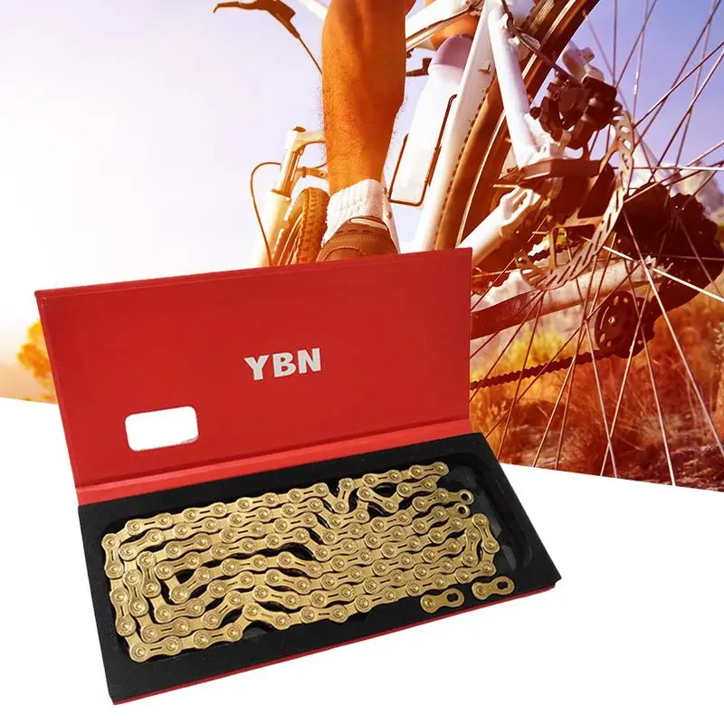 Mountain Bike Chain 11 Speed Road Bike Folding Car Gold Half Hollow Bicycle Chain For Professional Modification Decoration
Mountain Bike Chain 11 Speed Road Bike Folding Car Gold Half Hollow Bicycle Chain For Professional Modification Decoration