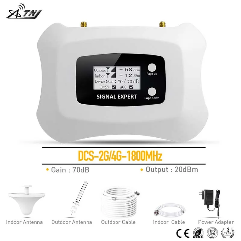 Homely and Fashionable signal Repeater 2G 4G Cell phone Amplifier LCD DCS 1800MHz Mobile Signal Booster with Yagi antenna kit
Homely and Fashionable signal Repeater 2G 4G Cell phone Amplifier LCD DCS 1800MHz Mobile Signal Booster with Yagi antenna kit