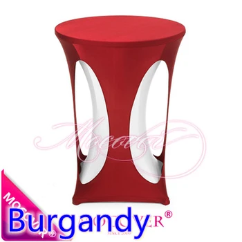 Burgandy Colour Lycra High Bar Table Cloth Spandex Tablecloth Top Cover For Wedding,banquet And Party Cocktail Table Decoration 
Burgandy Colour Lycra High Bar Table Cloth Spandex Tablecloth Top Cover For Wedding,banquet And Party Cocktail Table Decoration