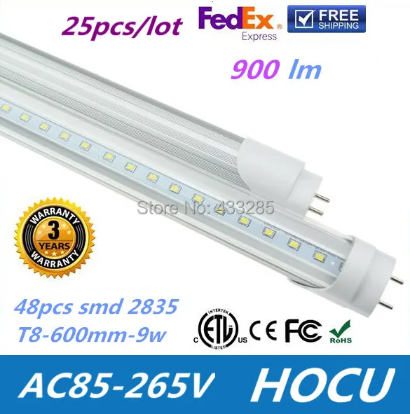 Wholesale - Best Price!900lm 2835 SMD LED Tube T8 9W 600mm 2ft 0.6m Pure White Clear Cover CE RoHS ETL cETL
Wholesale - Best Price!900lm 2835 SMD LED Tube T8 9W 600mm 2ft 0.6m Pure White Clear Cover CE RoHS ETL cETL