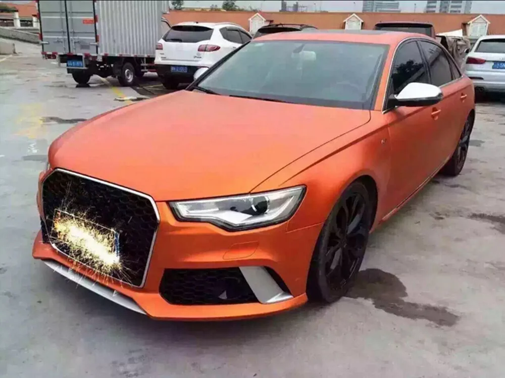 Оранжевый Авто Стайлинг кузова электро покрытие изменение цвета пленки