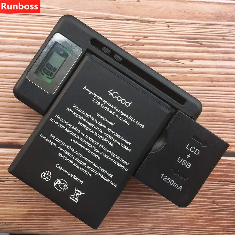 1PCS High Quality Battery For 4Good S450m 4G 4 Good BLI-1600 Mobile Phone Battery With 1PCS Wall LCD Charger
1PCS High Quality Battery For 4Good S450m 4G 4 Good BLI-1600 Mobile Phone Battery With 1PCS Wall LCD Charger