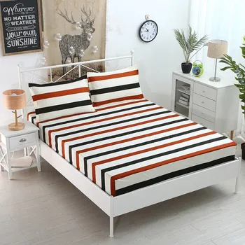 Bed Sheet With Pillowcase Printed Bed Linen Queen Size Mattress Covers All-inclusive Fitted Sheet 3pcs Set With Elastic Band
Bed Sheet With Pillowcase Printed Bed Linen Queen Size Mattress Covers All-inclusive Fitted Sheet 3pcs Set With Elastic Band