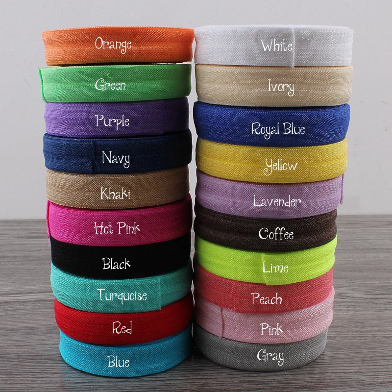 50yards/lot 15mm 20colors Solid Fold Over Elastic Ribbon for Baby Girls Elastic Headbands DIY Hair Ties Hairbow
50yards/lot 15mm 20colors Solid Fold Over Elastic Ribbon for Baby Girls Elastic Headbands DIY Hair Ties Hairbow