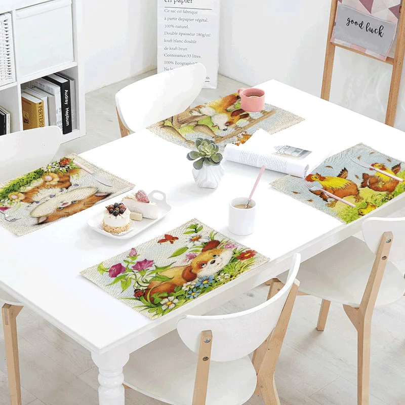 Rectangle Table Napkins Scent Chicken Dance Cartoon Obese Cat Dinner Tablecloth Tea Coffee Towel Restaurant Decoration Placemat
Rectangle Table Napkins Scent Chicken Dance Cartoon Obese Cat Dinner Tablecloth Tea Coffee Towel Restaurant Decoration Placemat
