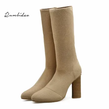 Rumbidzo Women Boots 2018 Ankle Boots Socks Woman Winter Bootie Round Toe Chunky Heels Warm Botas Knitting
Rumbidzo Women Boots 2018 Ankle Boots Socks Woman Winter Bootie Round Toe Chunky Heels Warm Botas Knitting