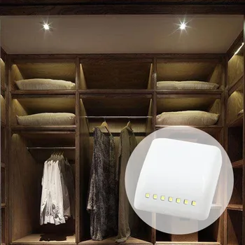 7 LED Smart Sensor Cabinets Light LED Night Light For Indoor Bedroom Cabinets Wardrobe Drawer Closet Pure White
7 LED Smart Sensor Cabinets Light LED Night Light For Indoor Bedroom Cabinets Wardrobe Drawer Closet Pure White
