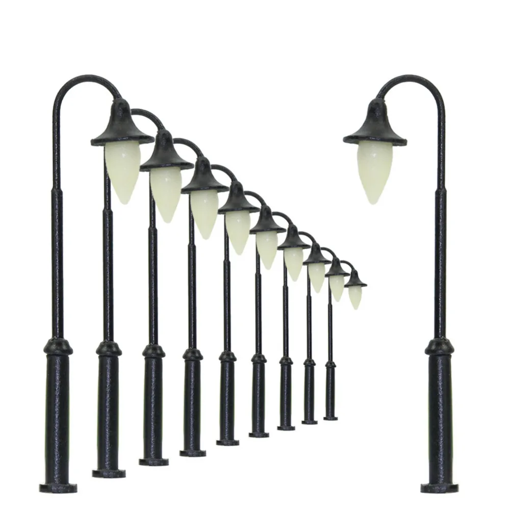 LYM35 10pcs Model Railway Lamppost Single Head Model Lamp Street Lights HO OO TT Scale LEDs NEW Building Miniature
LYM35 10pcs Model Railway Lamppost Single Head Model Lamp Street Lights HO OO TT Scale LEDs NEW Building Miniature