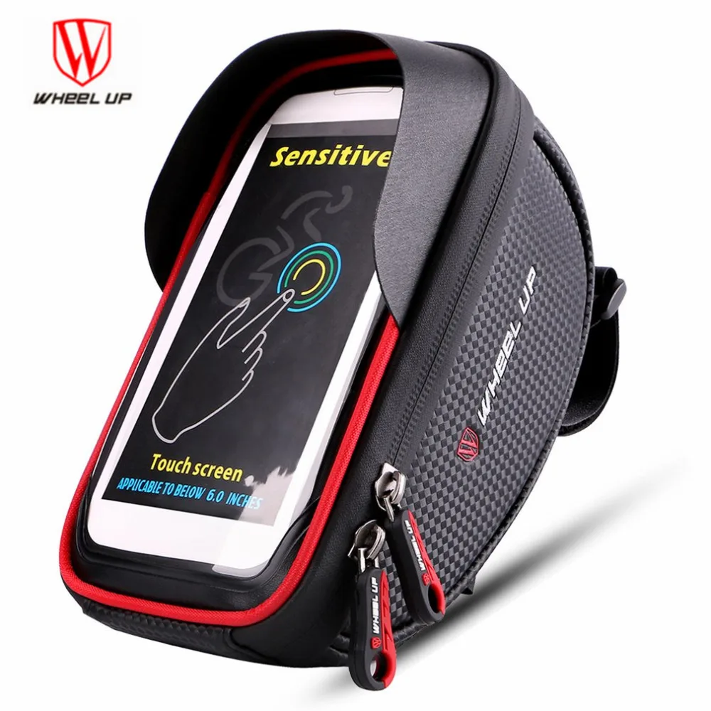 6 Inch 360 degree Rotatable Waterproof Mobile Phone Pouch Touch Screen Bike Bag Cycling Frame Bag Handlebar WHeel UP
6 Inch 360 degree Rotatable Waterproof Mobile Phone Pouch Touch Screen Bike Bag Cycling Frame Bag Handlebar WHeel UP