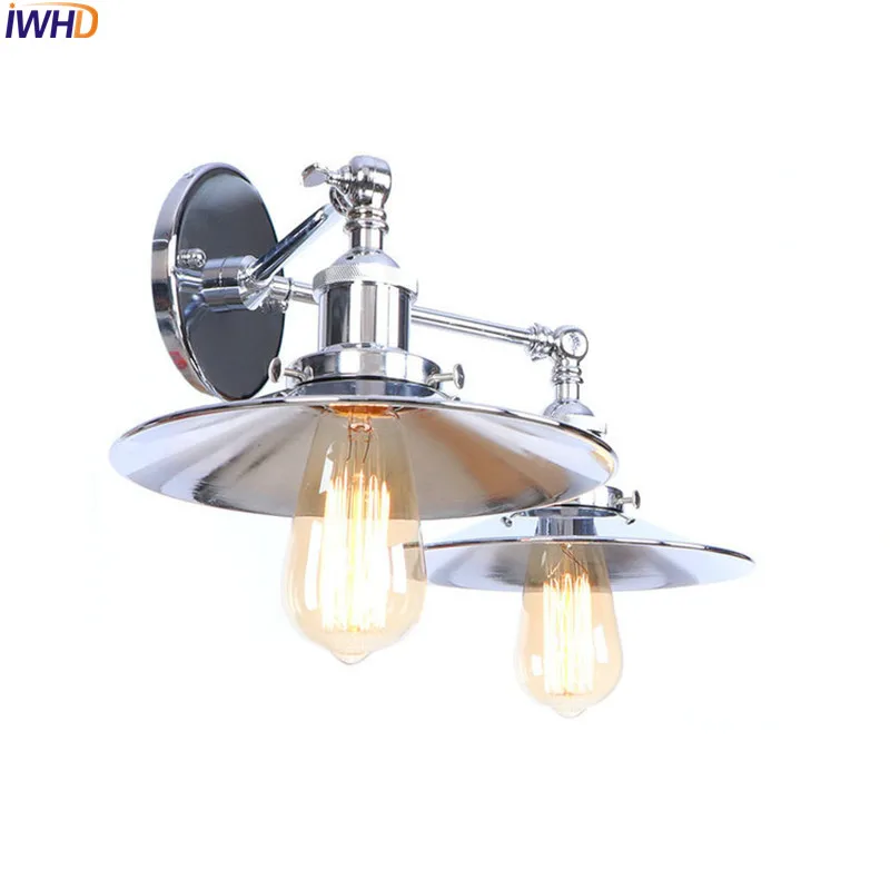 IWHD Loft Style Retro LED Wall Lamp Vintage Bedroom Living Room 2 Heads Industrial Wall Lights Sconce Wandlampen Home Lighting
IWHD Loft Style Retro LED Wall Lamp Vintage Bedroom Living Room 2 Heads Industrial Wall Lights Sconce Wandlampen Home Lighting