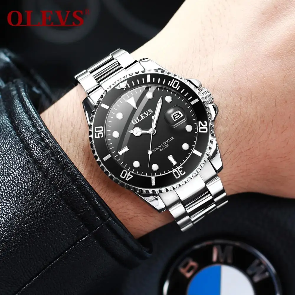 OLEVS Fashion Business Waterproof Men's Luminous Watch Fluorescent Green/Black Quartz Watch Auto Date
OLEVS Fashion Business Waterproof Men's Luminous Watch Fluorescent Green/Black Quartz Watch Auto Date