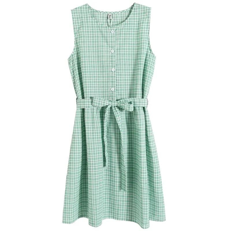 2019 New Summer Style Dresses Women Plaid Boho Long Maxi Sleeveless Beach Vest Dress With Belt Sexy Ladies Casual Dress Vestidos
2019 New Summer Style Dresses Women Plaid Boho Long Maxi Sleeveless Beach Vest Dress With Belt Sexy Ladies Casual Dress Vestidos