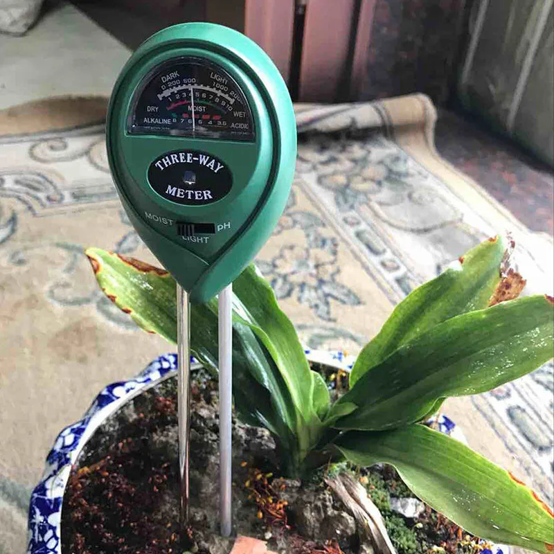 New Portable LED Digit Three-in-one Gardening Detector PH Meter Soil Hygrometer Illuminance Tester Measuring PH Value HY
New Portable LED Digit Three-in-one Gardening Detector PH Meter Soil Hygrometer Illuminance Tester Measuring PH Value HY