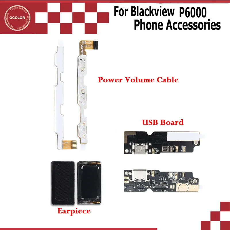 USB-наушник ocolor для Blackview P6000 кнопка включения и регулировки громкости гибкий