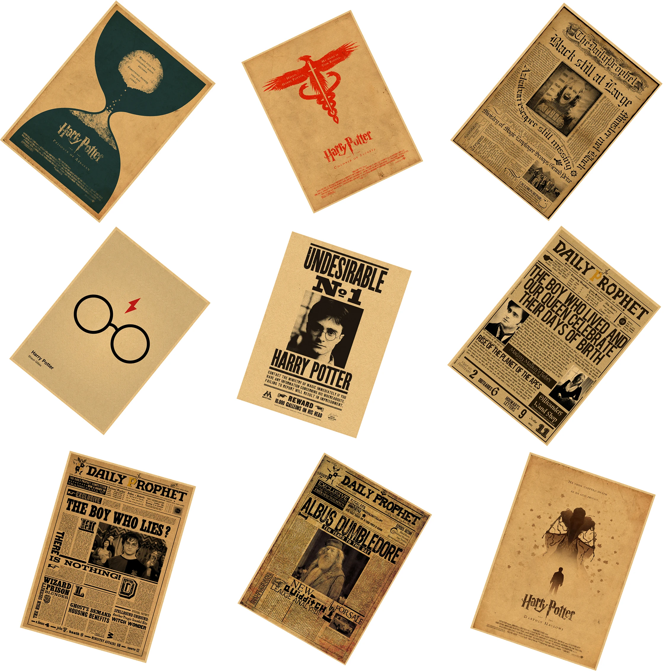 Harry Potter Wanted Order Undesirable Vintage Retro Kraft Poster Decorative DIY Wall Stickers Home Bar Posters Decor Gift
Harry Potter Wanted Order Undesirable Vintage Retro Kraft Poster Decorative DIY Wall Stickers Home Bar Posters Decor Gift