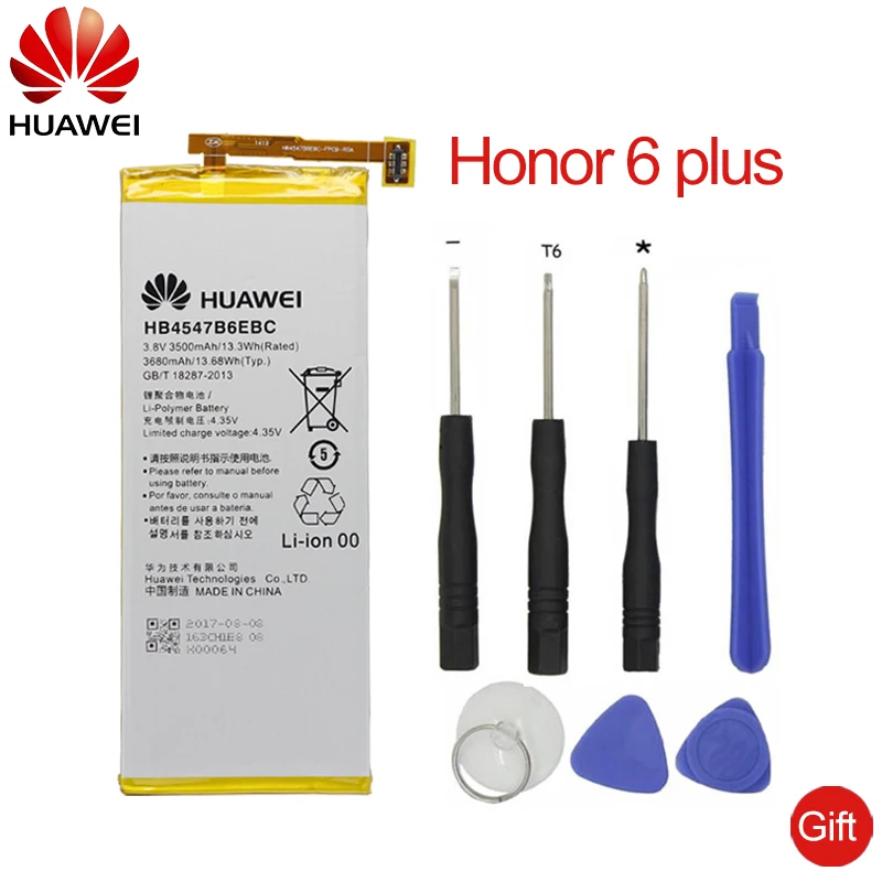 Hua Wei Original Phone battery HB4547B6EBC For Huawei Honor 6 Plus PE-TL20 PE-TL10 PE-CL00 PE-UL00 3500mAh Replacement Battery
Hua Wei Original Phone battery HB4547B6EBC For Huawei Honor 6 Plus PE-TL20 PE-TL10 PE-CL00 PE-UL00 3500mAh Replacement Battery