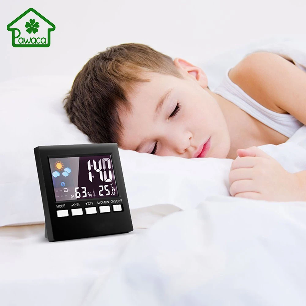 Multifunction Colorful Digital Weather Forecast Station Alarm Clock Thermometer Hygrometer Calendar Display LCD Snooze Clocks
Multifunction Colorful Digital Weather Forecast Station Alarm Clock Thermometer Hygrometer Calendar Display LCD Snooze Clocks