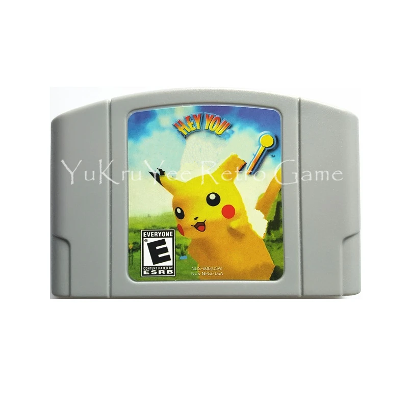 Hey You, Pikach! Video Game Accessories Memory Cartridge Card for 64 Bit Console US NTSC Version N58
Hey You, Pikach! Video Game Accessories Memory Cartridge Card for 64 Bit Console US NTSC Version N58
