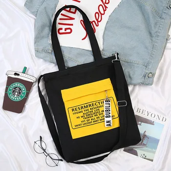 Fashion Simple Letters Women Canvas Shoulder Bags Messenger Bags 2019 New Female Casual Zipper Students School Bags Handbags
Fashion Simple Letters Women Canvas Shoulder Bags Messenger Bags 2019 New Female Casual Zipper Students School Bags Handbags