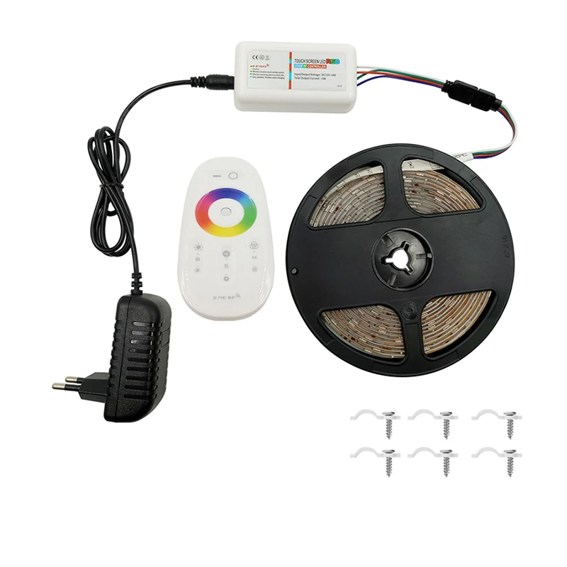 RGB LED Strip Light Kits RGB/RGBW/RGBWW 5050 SMD 300LEDs with 2.4G Wireless Controller and 3A Power Supply DC 12V
RGB LED Strip Light Kits RGB/RGBW/RGBWW 5050 SMD 300LEDs with 2.4G Wireless Controller and 3A Power Supply DC 12V
