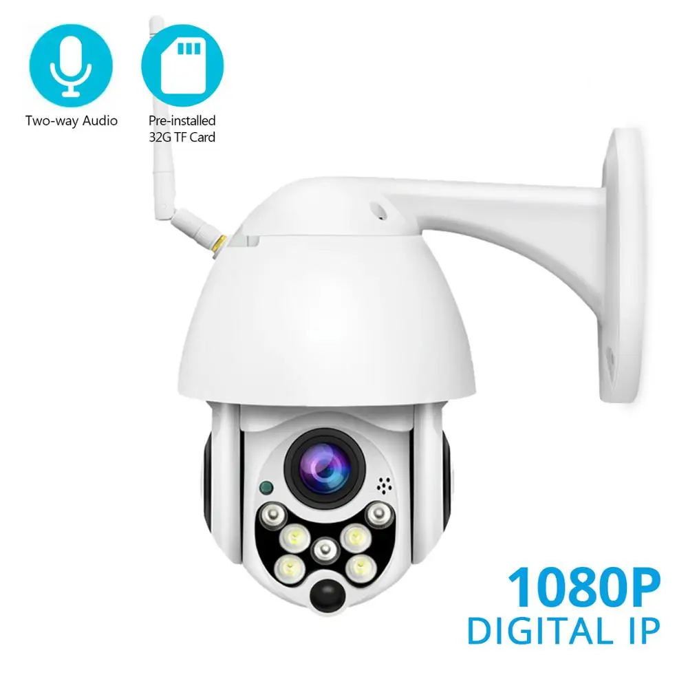 BESDER 1080P PTZ Speed Dome IP Camera Outdoor Waterproof IP66 WiFi Security Camera 4X Digital Zoom Two Way Audio App YCC365
BESDER 1080P PTZ Speed Dome IP Camera Outdoor Waterproof IP66 WiFi Security Camera 4X Digital Zoom Two Way Audio App YCC365