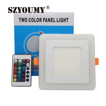 SZYOUMY Ultra Slim 6W 9W 18W 24W Round Square Concealed Dual Color LED Panel Light RGB Cool White Lamp Downlight +24 Key Remote
SZYOUMY Ultra Slim 6W 9W 18W 24W Round Square Concealed Dual Color LED Panel Light RGB Cool White Lamp Downlight +24 Key Remote