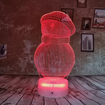Drop Shipping 3D Night Light RGB Cute Snowman LED 7 Color USB Illusion Gradient Toy Table Desk Lamp For Kids Christmas Decor
Drop Shipping 3D Night Light RGB Cute Snowman LED 7 Color USB Illusion Gradient Toy Table Desk Lamp For Kids Christmas Decor