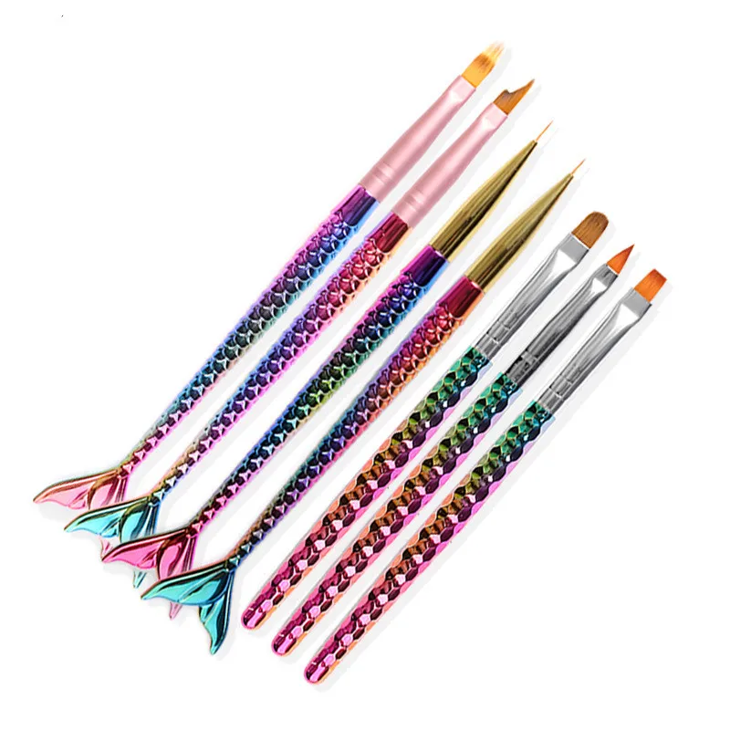 Uv Gel Nail Brush Nail Art 7 Style Manicure Brush Thin Nail Brush Mermaid Nail Brush Set
Uv Gel Nail Brush Nail Art 7 Style Manicure Brush Thin Nail Brush Mermaid Nail Brush Set