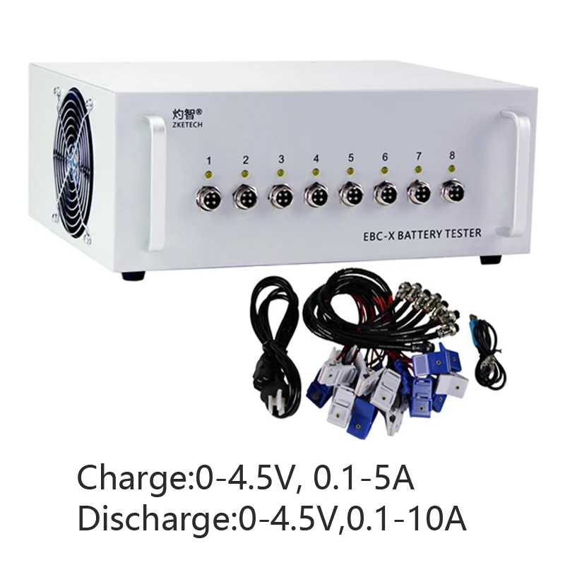 8-channel Battery Split Cabinet/ Lithium Battery Capacity Tester/ 5A4.5V Charge 10A4.5V Discharge Cyclic Aging/Online Software
8-channel Battery Split Cabinet/ Lithium Battery Capacity Tester/ 5A4.5V Charge 10A4.5V Discharge Cyclic Aging/Online Software