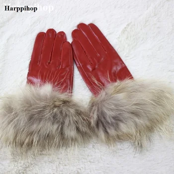 2018 Women Winter Fur Gloves Genuine Sheepskin Leather Raccoon Fur Cuff Gloves Girls Christmas Gift Fur Gloves Mittens
2018 Women Winter Fur Gloves Genuine Sheepskin Leather Raccoon Fur Cuff Gloves Girls Christmas Gift Fur Gloves Mittens