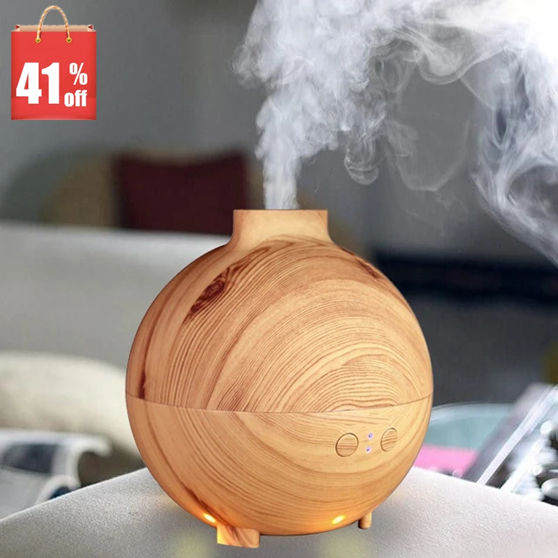

MRF-033 600ml FREE SHIPPING NEW Wood grain household aromatherapy air Essential Oil Diffuser MIST humidifier small smog air