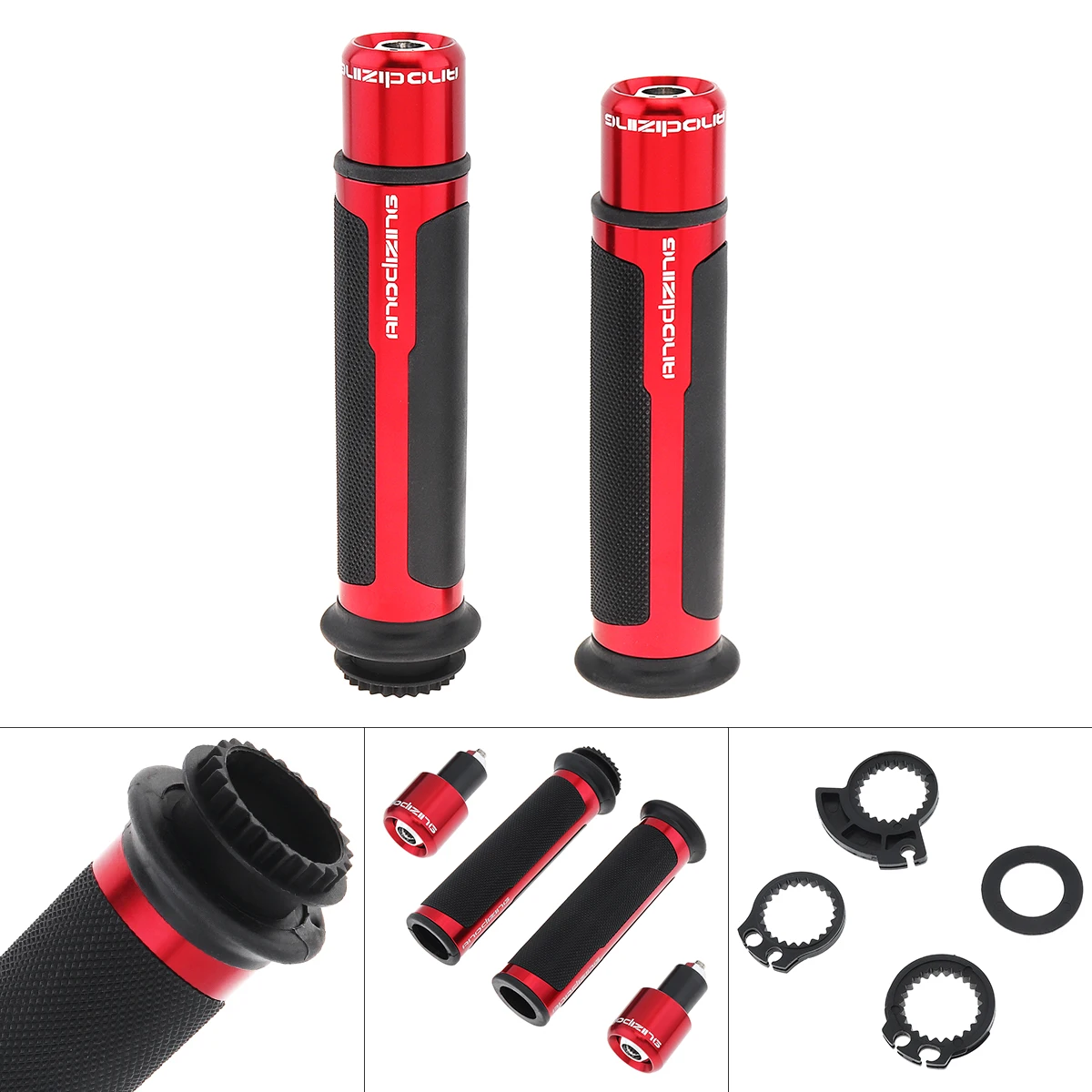 2pcs 12CM Motorcycle Red Anti-skid Handle With Grips Ends Handlebar for Suzuki Gsxr 750 Sv 650 600 / Honda CBR / Yamaha TMAX
2pcs 12CM Motorcycle Red Anti-skid Handle With Grips Ends Handlebar for Suzuki Gsxr 750 Sv 650 600 / Honda CBR / Yamaha TMAX