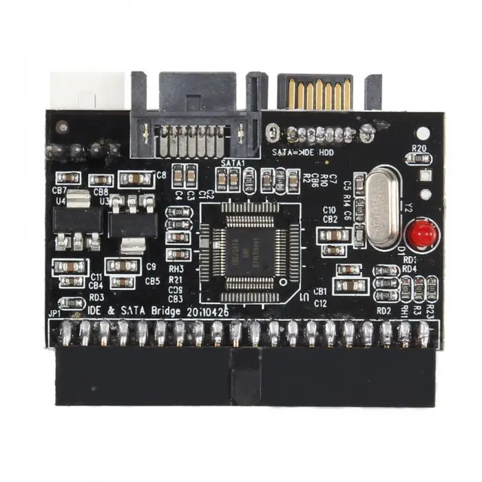 2 In 1 IDE to SATA/SATA to IDE Adapter Converter Support Serial ATA 40pin IDE port Serial ATA port 4 pin power connector QJY99
2 In 1 IDE to SATA/SATA to IDE Adapter Converter Support Serial ATA 40pin IDE port Serial ATA port 4 pin power connector QJY99